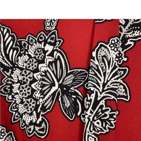 Express Burgundy Floral Button Front Maxi Dress XS - Picture 8 of 11